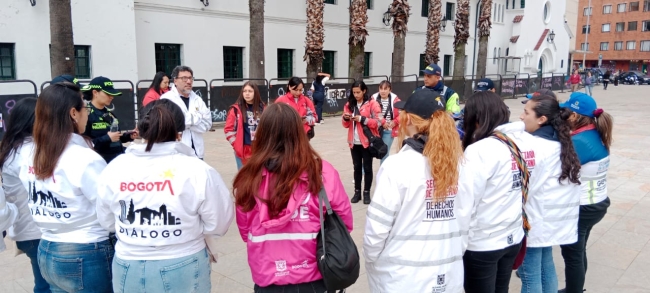 Marchas y manifestaciones en bogotá