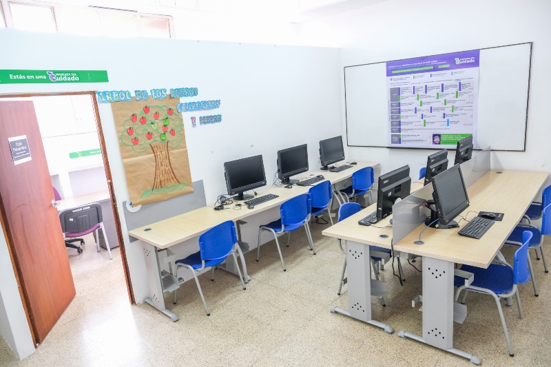 Foto espacio de una de las manzanas del cuidado