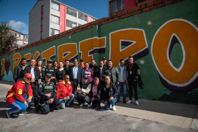 Espacio público en el barrio el restrepo