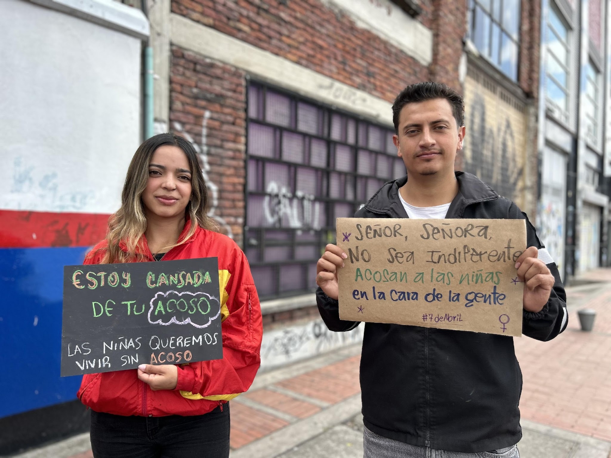 Comunidad educativa del Colegio La Merced participa en jornada contra el acoso callejero