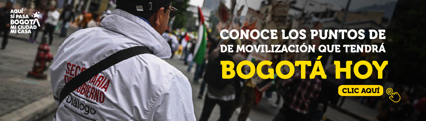 Conoce los puntos de movilización que tendrá Bogotá hoy - Clic aquí 