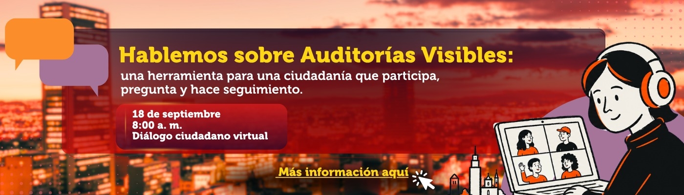 Banner diseñado con el título Hablemos sobre Auditorias Visibles