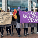 Comunidad educativa del Colegio La Merced participa en jornada contra el acoso callejero
