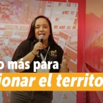 Alcaldesa local de Rafael Uribe Uribe realizando su presentación en ANATO 2026