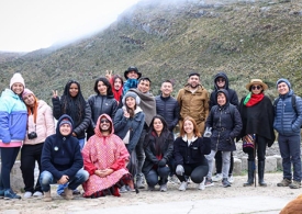 En la foto el grupo del Subsistema de Participación Juvenil de Bogotá en su visita a la localidad de Sumapaz