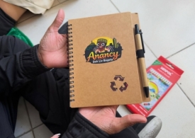 Fotografía de un cuaderno