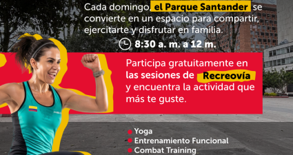 La Alcaldía Local de Santa Fe invita a la ciudadanía a participar en las jornadas de Recreovía