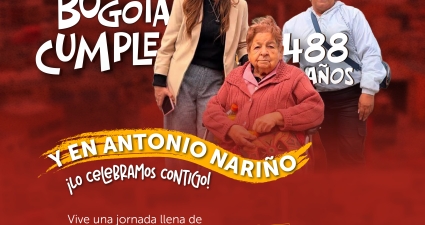 Bogotá cumple 488 años y en Antonio Nariño lo celebramos