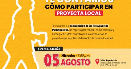 Socialización de Proyecta Local en Antonio Nariño