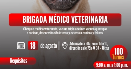 Brigada médico veterinaria