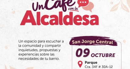 Un Café con la Alcaldesa  en  San Jorge Central