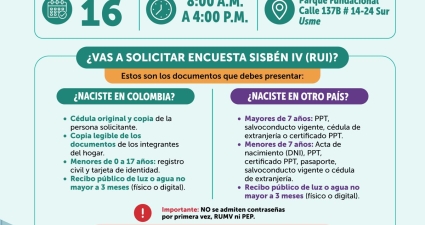 Feria de servicios en Parque fundacional de Usme