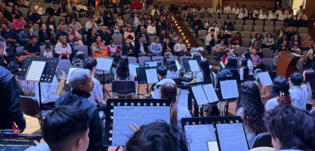 La dotación incluyó 40 instrumentos y 284 accesorios y elementos destinados al aprendizaje y la práctica musical