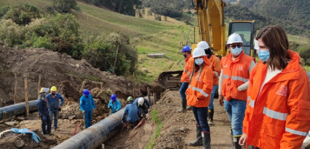 Obras y adelantos en redes de acueducto y alcantarillado en Usme