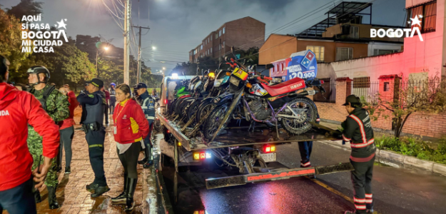 Operativo en Milenta dejó 22 comparendos y 14 motocicletas inmovilizadas por invasión del espacio público