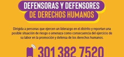 Ruta de atención defensores derechos humanos 