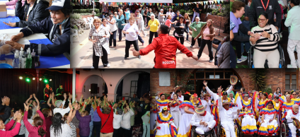 Cuidadores y cuidadoras en la celebración del cuidado fest en el cierre del mes del cuidado 