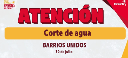 Aviso corte de agua 