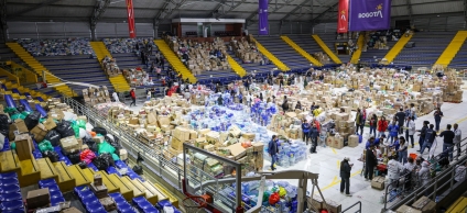 Palacio de los Deportes en Bogotá continúa con recepción de donaciones y ayudas para damnificados por terremoto