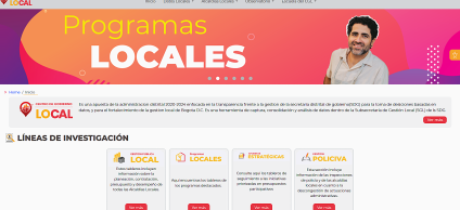 portal más intuitivo para consultar la gestión local