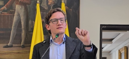 Secretario de Gobierno, Gustavo Quintero en el Concejo de Bogotá