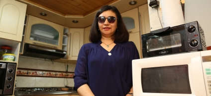 Foto de persona con discapacidad visual