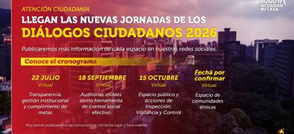 La Secretaría de Gobierno invita a los Diálogos Ciudadanos 2026, espacios virtuales para participar, proponer ideas y fortalecer la gestión pública.