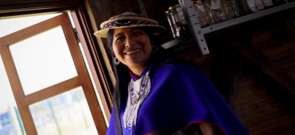 Diana Tombe, gobernadora del pueblo Misak Misak