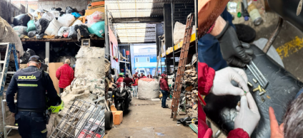 Operativo en bodegas de reciclaje del 7 de agosto deja un capturado y tres cierres en Barrios Unidos