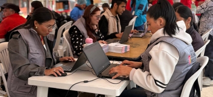 Feria de emprendimientos de mujeres en el Parque el Virrey