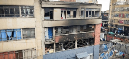 Incendio estructural en establecimiento tipo pagadiario en la localidad de Los Mártire