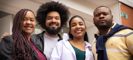 Integrantes de la comunidad raizal en Bogotá