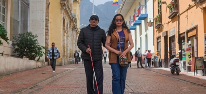 Jairo Robayo, representante distrital de personas con sordoceguera