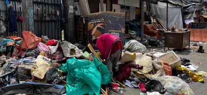 Se desmantelaron 55 estructuras no convencionales en el barrio San Bernardo. 