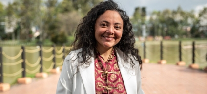 Imagen de la maestra Lina María Medina, de la Iglesia Tao