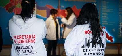 Equipo de la Dirección de Derechos Humanos de la Secretaría de Gobierno