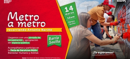 Metro a Metro recorriendo Antonio Nariño Antonio Nariño llegará al barrio Sevilla con feria de servicios y recuperación del espacio público