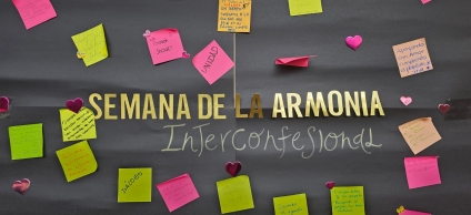 Mural Semana Mundial de la Armonía Interconfesional