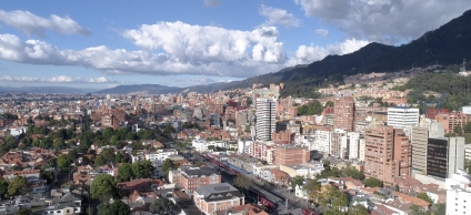 Foto panorámica de Bogotá