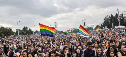Asistentes a concierto sectores LGBT