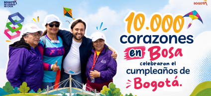 10.000 corazones en Bosa celebraron el cumpleaños de Bogotá.