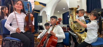 Niños y niñas brillaron en el concierto del Centro Filarmónico Local de Barrios Unidos