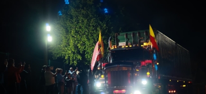 80 vehículos llevaron más de 1.000 toneladas desde el Palacio de los Deportes