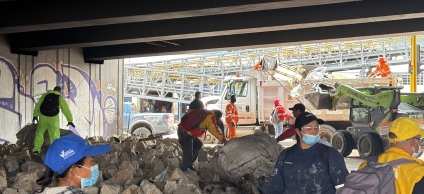 Foto del operativo puente carrera 30