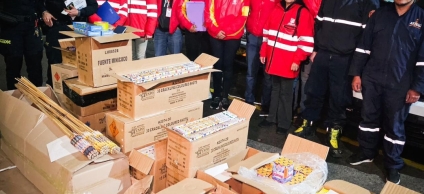 Plan Navidad: incautados 429 kilos de pólvora en Los Mártires