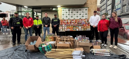 Incautan 381 kilos de pólvora en San Victorino