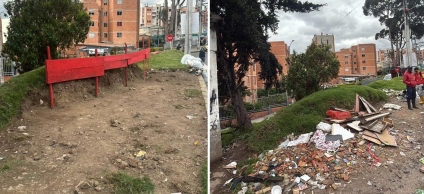 Operación Espacio Público recupera zonas invadidas por basura en San Cristóbal