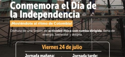 Fotografía relacionada con: Tunjuelito conmemora el Día de la Independencia con una jornada de rumba para toda la comunidad