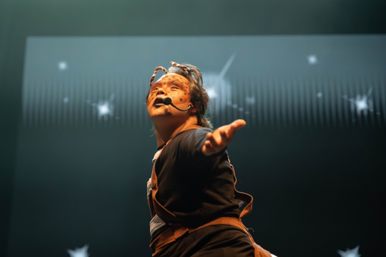 Foto de una persona en escena