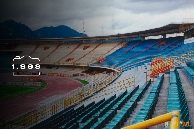 Foto al interior del estadio el Campín en 1996
